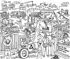 chaotic building site